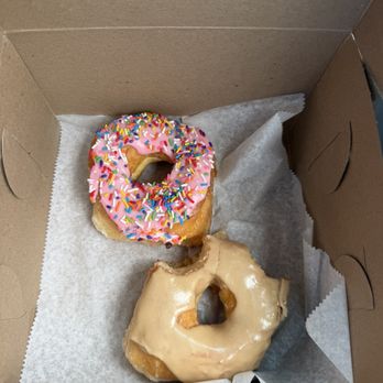 BLISS CAFE RVA - Strawberry sprinkle and maple donut - Donuts Near Me - Richmond, Virginia BLISS CAFE RVA - Strawberry sprinkle and maple donut - Donuts Near Me - Richmond, Virginia