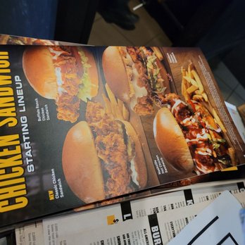Buffalo Wild Wings - a menu for a chicken sandwich - American Near Me - Sierra Vista, Arizona