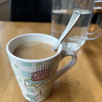 HunnyMilk - Caffe Umbria Dark Roast Coffee w/cream and sugar - Breakfast & Brunch Near Me - Portland, Oregon HunnyMilk - Caffe Umbria Dark Roast Coffee w/cream and sugar - Breakfast & Brunch Near Me - Portland, Oregon