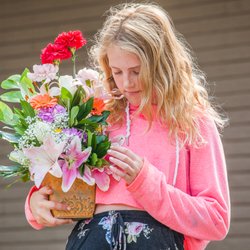Azalea Flowers and Gifts - Admiring my first arrangement