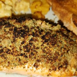 Horseradish encrusted salmon