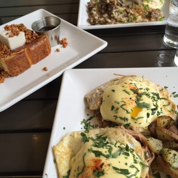 Anuenue Cafe - The Tide pool (kalua eggs Benny), Mac French toast, & risotto loco moco. All delicious. - Cafes Near Me - Koloa, Hawaii