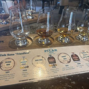Hemingway Distillery - Rum Flight. 4 tastings 1 ounce each - Distilleries Near Me - Key West, Florida Hemingway Distillery - Rum Flight. 4 tastings 1 ounce each - Distilleries Near Me - Key West, Florida