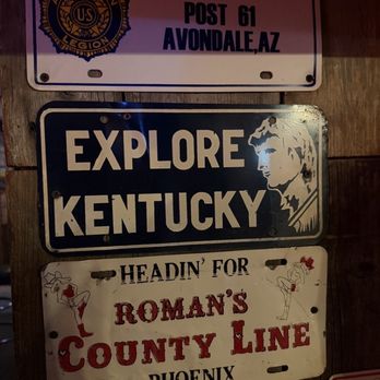 Roman's Oasis - A little piece of home: KY born and raised and other plates. - Dive Bars Near Me - Goodyear, Arizona