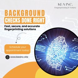 KEA Inc Fingerprinting & Notary - Background Checks