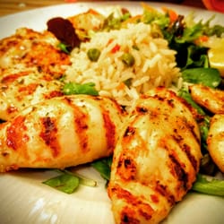 Restaurant Barka - Babycalamari mit Reis und Salat