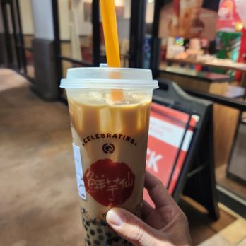 Meet Fresh - One size iced bubble milk tea - the boba are smaller and very good! - Desserts Near Me - Chandler, Arizona Meet Fresh - One size iced bubble milk tea - the boba are smaller and very good! - Desserts Near Me - Chandler, Arizona