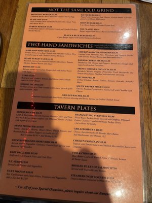 Menu photo 1 Temple Hill Tavern & Catering New Windsor, NY