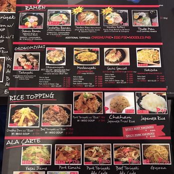 Sachi - Menu - Ramen Near Me - Mandaue City, CEB Sachi - Menu - Ramen Near Me - Mandaue City, CEB