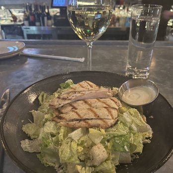 Saltine - Caesar salad with chicken added. - Seafood Near Me - Norfolk, Virginia Saltine - Caesar salad with chicken added. - Seafood Near Me - Norfolk, Virginia