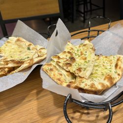 Fusion Indian Cuisine & Bar - Garlic Naan and Chilli Naan