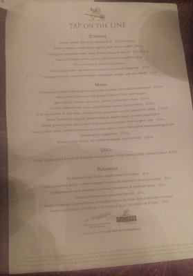 Menu photo 1 The Tap On The Line Richmond, SRY