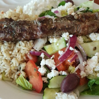 Athenian Garden - Lamb Souvlaki Platter.  AWESOME!!!! If you're in New Jersey, try this place. - Greek Near Me - Absecon, New Jersey