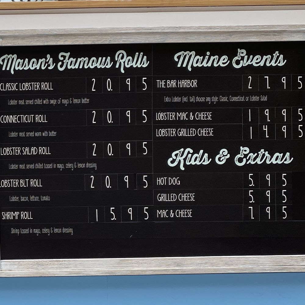 Mason's Famous Lobster Rolls - Menu - Salad Near Me - Bloomington, Minnesota Mason's Famous Lobster Rolls - Menu - Salad Near Me - Bloomington, Minnesota