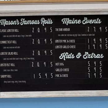 Mason's Famous Lobster Rolls - Menu - Salad Near Me - Bloomington, Minnesota Mason's Famous Lobster Rolls - Menu - Salad Near Me - Bloomington, Minnesota