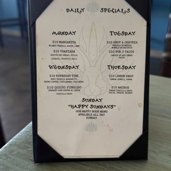 Blue Rabbit Bar - Menu - Mexican Near Me - San Pablo, California