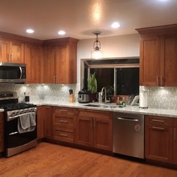 Solid cherry, dura supreme cabinets. Solid cherry, dura supreme cabinets.