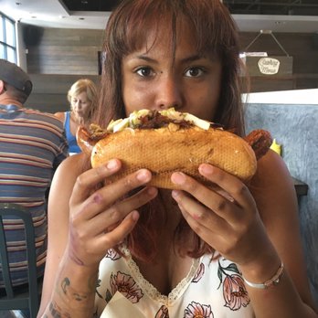 The Stand - American Classics Redefined - The size of my face! (Ignore the child made tattoo on my arm) - Burgers Near Me - Northridge, California The Stand - American Classics Redefined - The size of my face! (Ignore the child made tattoo on my arm) - Burgers Near Me - Northridge, California