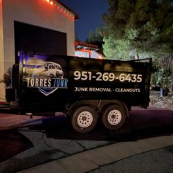 Torres Junk Hauling - Standard size dumpster trailer