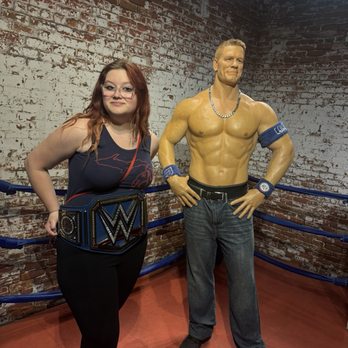 Hollywood Wax Museum - My sister and John Cena's wax figure. - Museums Near Me - Myrtle Beach, South Carolina Hollywood Wax Museum - My sister and John Cena's wax figure. - Museums Near Me - Myrtle Beach, South Carolina