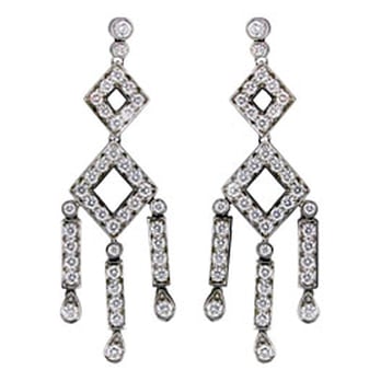 D Atlas Estates - Tiffany & Co. Platinum Diamond Drop Earrings - Jewelry Near Me - Haverford, Pennsylvania
