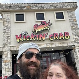 Exterior outside entrance of Kickin' Crab - Houston - Myself and my mother waiting for them to open so worth the wait. They open at three on Monday by the way. - Houston, Texas Exterior outside entrance of Kickin' Crab - Houston - Myself and my mother waiting for them to open so worth the wait. They open at three on Monday by the way. - Houston, Texas