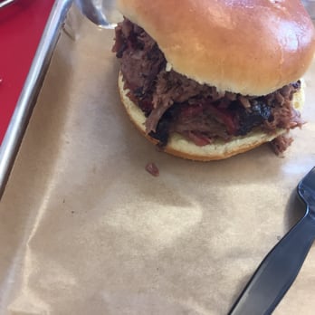 Naked Q BBQ - Brisket sandwich. Amazing - Barbeque Near Me - Phoenix, Arizona