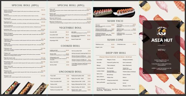 Menu photo 3 Asia Hut Myrtle Beach, SC
