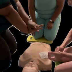 Dedicated Helping Hands CPR - 3 man team rescue learn how to work as a team!