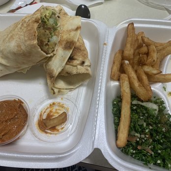 Shawarma World - 4. Falafel Sandwich Combo - Mediterranean Near Me - Irving, Texas