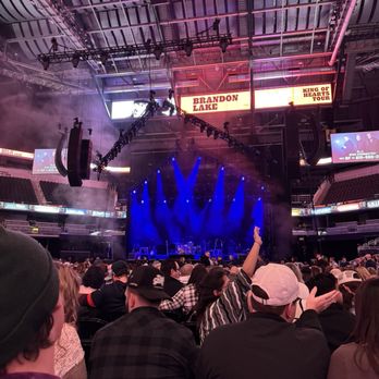Gainbridge Fieldhouse - Point of view from the back of the floor section to the stage - Stadiums & Arenas Near Me - Indianapolis, Indiana
