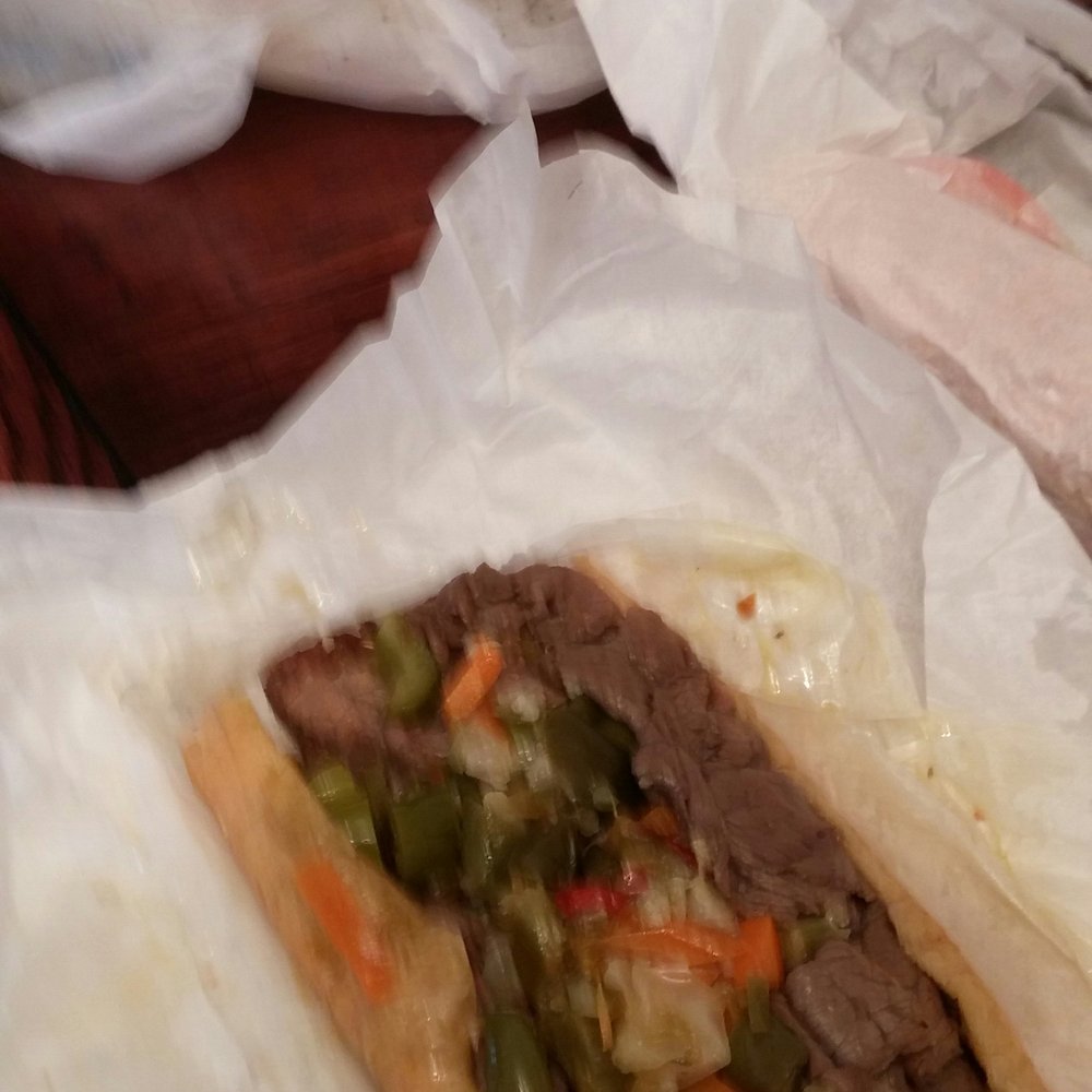 Blurry combo beef and dog in background Blurry combo beef and dog in background