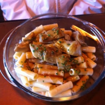 58 Tour Eiffel - Pasta with artichokes and foie gras... Skeptical at first simply bc of the foie gras but it was delicious! Très Bon!! - French Near Me - Paris, 75