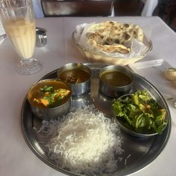 Chicken Tikka Masala lunch (masala was a little bland) the tea was delicious!