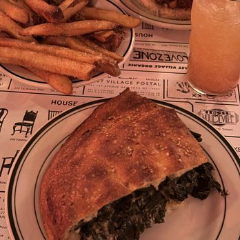 Superiority Burger - Collard Greens Sandwich and Fries - Vegetarian Near Me - New York, New York Superiority Burger - Collard Greens Sandwich and Fries - Vegetarian Near Me - New York, New York