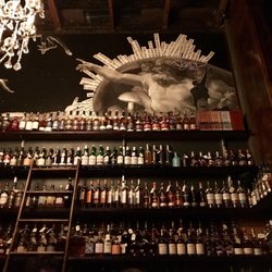 Savile Row - The well stocked bar, ready to create the most fanciful cocktails from some kind of beautiful picture book.