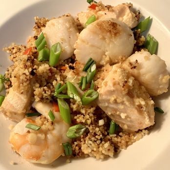 Bulletproof Sauces - Orange ginger seafood over couscous - Specialty Food Near Me Bulletproof Sauces - Orange ginger seafood over couscous - Specialty Food Near Me