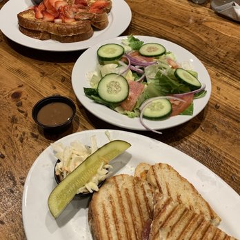 Rutherford Pancake House - Chicken Carumba Sandwich, side salad, and French Toast Americain - Breakfast & Brunch Near Me - Rutherford, New Jersey Rutherford Pancake House - Chicken Carumba Sandwich, side salad, and French Toast Americain - Breakfast & Brunch Near Me - Rutherford, New Jersey