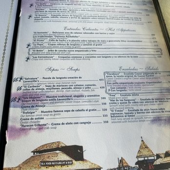 Lorenzillo's - Menu 4.13.23 - Seafood Near Me - Cancún, ROO