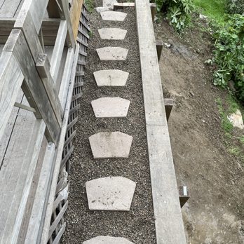 Coronado Construction Company - A much safer and wider path atop the retaining wall to access the sloped back yard. - Masonry/Concrete Near Me - Los Angeles, California Coronado Construction Company - A much safer and wider path atop the retaining wall to access the sloped back yard. - Masonry/Concrete Near Me - Los Angeles, California