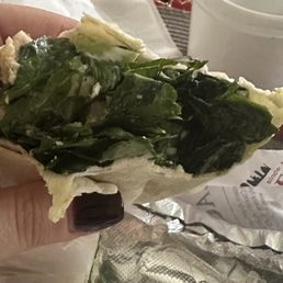 Chicken Caesar wrap...where's the chicken? Chicken Caesar wrap...where's the chicken?