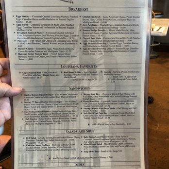 Stanley - Great menu! Anything from burgers to ribs to gumbo to poor boys. Excellent eggs Benedict! Shakes, breakfast all day. No bad choices! - Breakfast & Brunch Near Me - New Orleans, Louisiana Stanley - Great menu! Anything from burgers to ribs to gumbo to poor boys. Excellent eggs Benedict! Shakes, breakfast all day. No bad choices! - Breakfast & Brunch Near Me - New Orleans, Louisiana