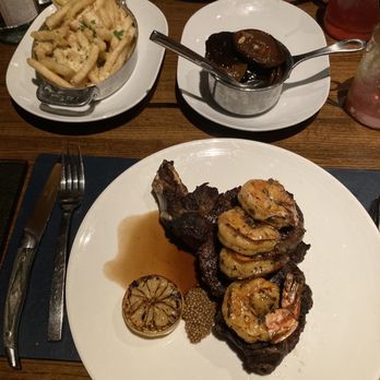 Gordon Ramsay Steak - Bone-in Ribeye 24oz with shrimp, mushrooms and truffle fries!! - Steakhouses Near Me - Atlantic City, New Jersey Gordon Ramsay Steak - Bone-in Ribeye 24oz with shrimp, mushrooms and truffle fries!! - Steakhouses Near Me - Atlantic City, New Jersey