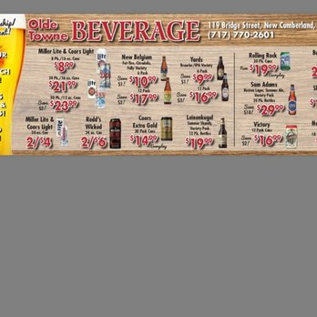 Olde Towne Beverage - the price of olde towne beverages - Beer, Wine & Spirits Near Me - New Cumberland, Pennsylvania Olde Towne Beverage - the price of olde towne beverages - Beer, Wine & Spirits Near Me - New Cumberland, Pennsylvania