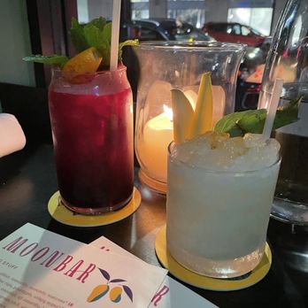 Moon Bar - mocktails (lassi lassi on the right) - Tapas/Small Plates Near Me - Boston, Massachusetts Moon Bar - mocktails (lassi lassi on the right) - Tapas/Small Plates Near Me - Boston, Massachusetts