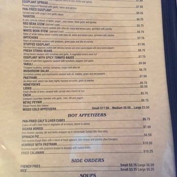 Taci's Beyti - Their menu - Turkish Near Me - Brooklyn, New York
