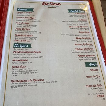 La Casa Bakery and Cafe - Menu - Mexican Near Me - Houston, Texas