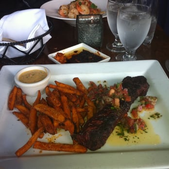 Asado - Hanger Steak (Med Well) with sweet potatoe fries. $22.00 - Argentine Near Me - Tacoma, Washington