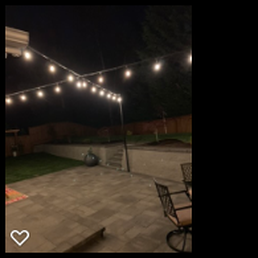 Bistro Lights on the patio! Bistro Lights on the patio!