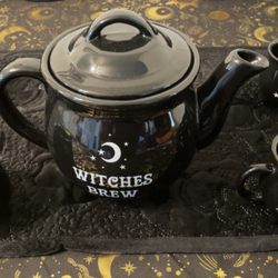 Bottom of the Cup Tearoom - Purchased 10/14/23 Witches Brew Tea Set